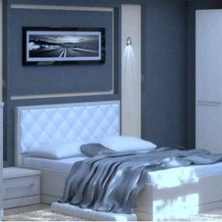 Кровать из экокожи КН-108